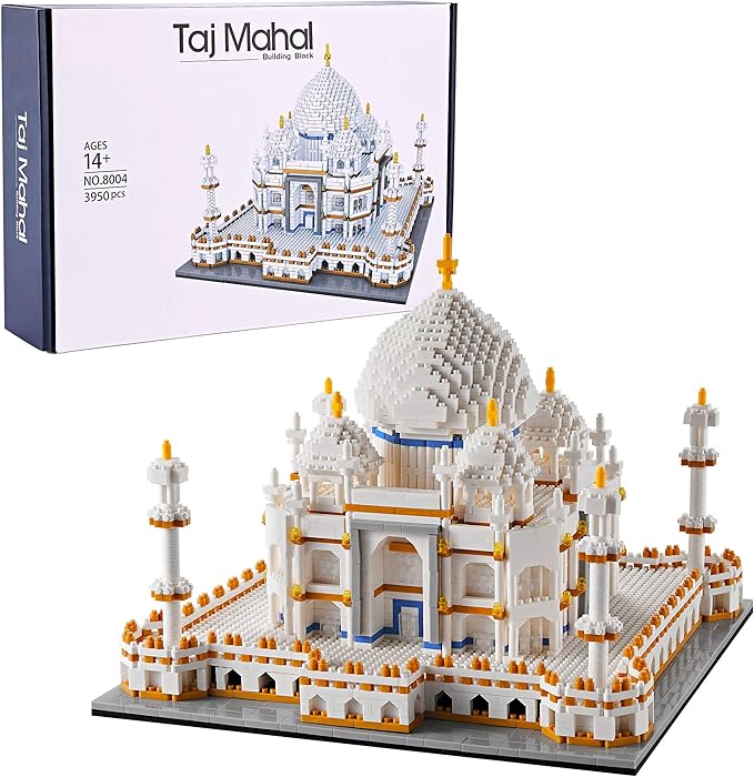 World Famous Architecture Taj Mahal Micro Building Block Set for Adults Age of 14+ - 3950PCS