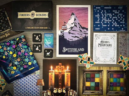 Mystery Game | Switzerland: Heist in The Alps – Be a Detective and Investigate an Unsolved Case Escape Room Puzzles for Date Night Game Night or Solo.