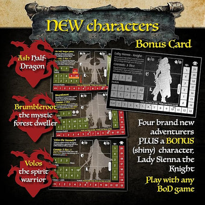 Bag of Dungeon Legends 2: Relics - Paths of the Ancients | 4-in-1 Adventure Pack Expansion for Any Game | Includes Solo Game | RPG Fans | 1–4 Players Ages 7+ | Classic Dungeon Crawler