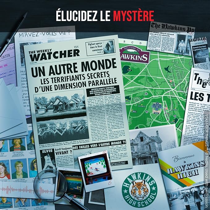 PROFILER - The Shadows of Hawkins - Board Game Escape Game - Immersive and Collaborative Investigation Game 1-6 Players (Français)