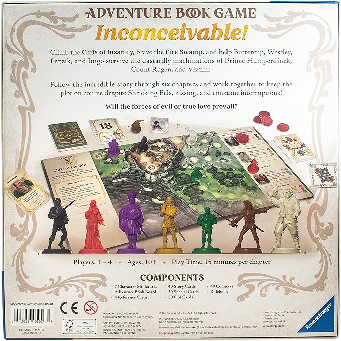 Ravensburger Princess Bride Adventure Book Game | Interactive and Engaging Gameplay for Fans of The Movie | for Ages 10 &amp Up