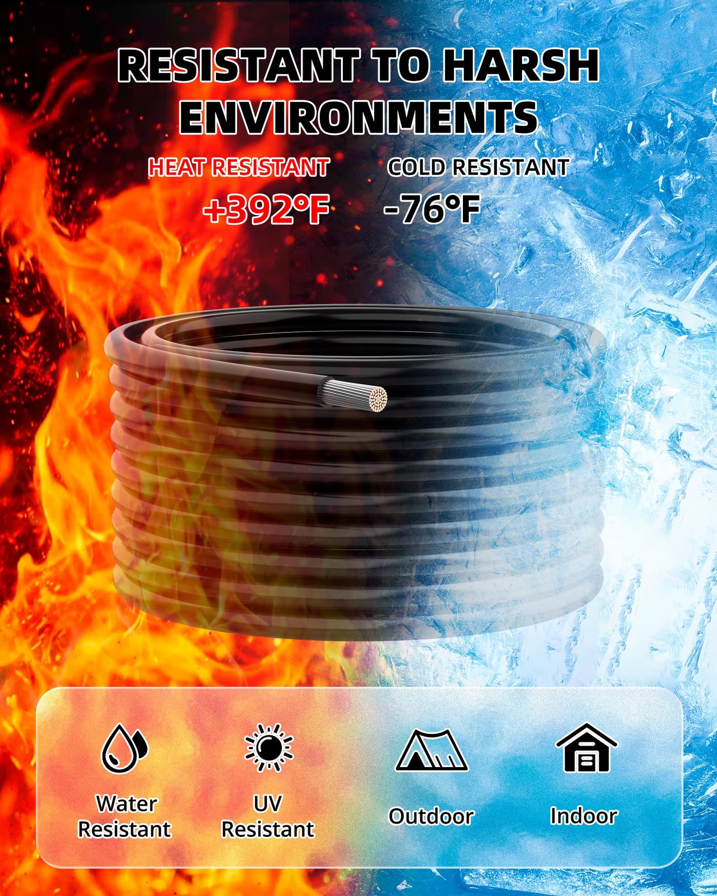 NAOEVO 16 Gauge Wire 120ft, 16 AWG Wire 6 Colors 20ft Each Spool, Flexible Silicone Tinned Copper Electrical Cable, Wiring kit for Breadboard/Automotive/DIY/Battery, 200℃