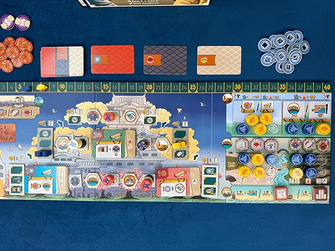 Devir - The White Castle: Duel Board Game Two Player Strategy Euro Game Set in Feudal Japan for Adults &amp Teens Age +10 2 Players 30 Playtime Muti-Language