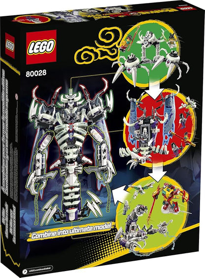 LEGO Monkie Kid The Bone Demon 80028 Creative Toy Building Kit Awesome Play-as-You-Build Set for Kids (1375 Pieces)