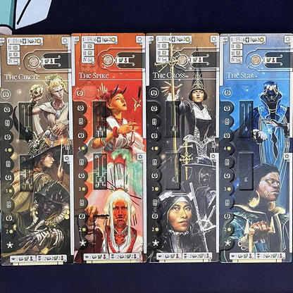 Evenfall - Strategy Board Game Engine-Builder Card Game Boundaries of Reality &amp Supernatural Dissolve Ages 14+ 1-4 Players 60+ Minutes