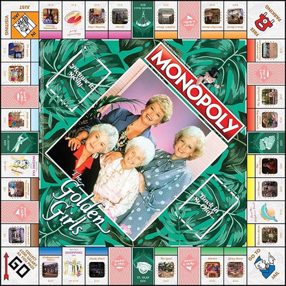 Monopoly: The Golden Girls Board Game | Buy Sell Trade Fan-Favorite Locations | Classic Monopoly Game Featuring Golden Girls TV Show Theme | Officially-Licensed Golden Girls Merchandise