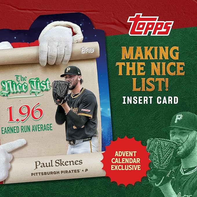 2025 Topps Holiday Baseball - Factory Sealed - Advent Calendar