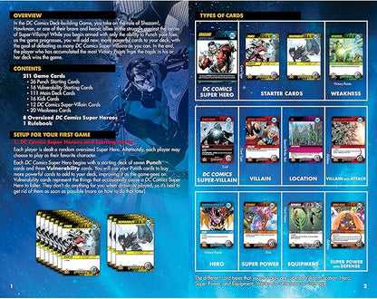 DC Deck-Building Game: Heroes Unite- Play as Hawkman Nightwingand Bat Girl from the DC Multiverse- Super Hero Board Game- For 2 to 5 Players - Ages 15+
