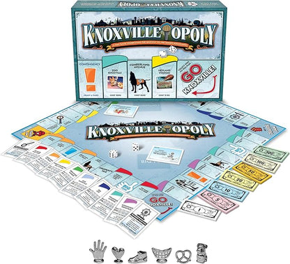 Late for The Sky Knoxville-Opoly City Board Game Family Strategy Game Night for 2-6 Players Ages 8+ Opoly-Style Play with Knoxville Landmarks Traditional or 1-Hour Version