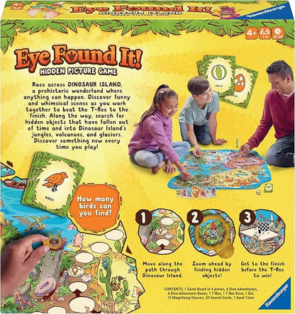 Ravensburger Dinosaur Island Eye Found It! Board Game - Educational Adventure for Kids and Families - Promotes Focus Memory and Teamwork - Fun Learning Game for Ages 4+