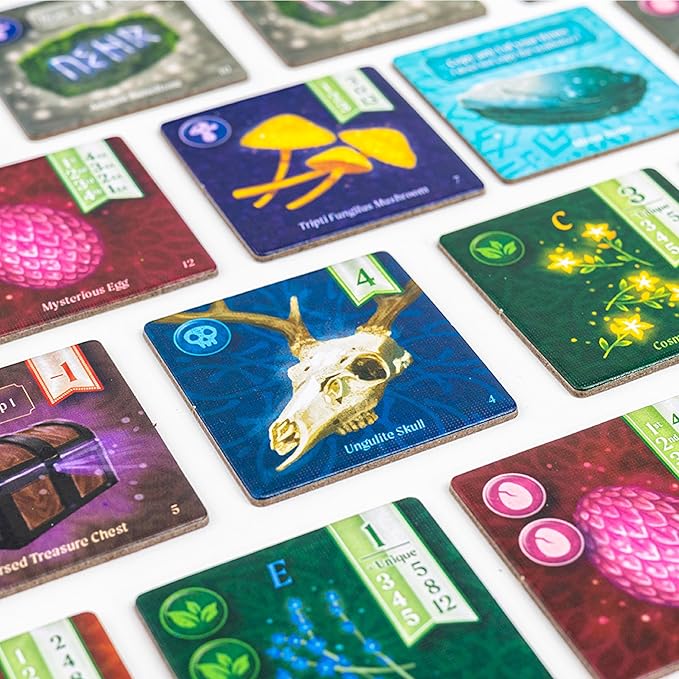 AEG &amp Flatout Games | Nocturne - Set Collection &amp Bidding Board Game | Play as Fox Mystics Find Magical Items &amp Cast Spells | Ages 10+ | 1-4 Players
