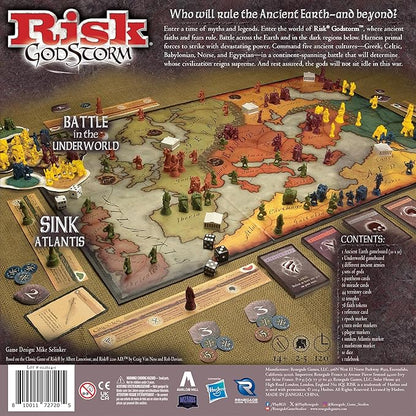 Renegade Game Studios Risk Godstorm: Ancient Civilization Strategy Board Game 382 Miniatures 2-5 Players Ages 10+