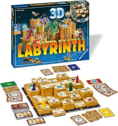 Ravensburger 3D Labyrinth Family Board Game for Kids &amp Adults Age 7 &amp Up - So Easy to Learn &amp Play with Great Replay Value Amazon Exclusive (26113)