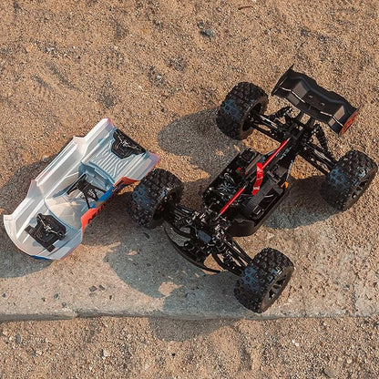 ARRMA RC Truck 1/8 KRATON 4X4 6S BLX BRUSHLESS V6 Speed Truck RTR (Lipo Battery and Charger Not Included) (Blue/Red) ARA8608V6T4