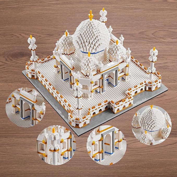 World Famous Architecture Taj Mahal Micro Building Block Set for Adults Age of 14+ - 3950PCS