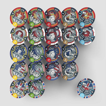 Allplay QE (Quantitative Easing) Board Game | Economic Auction Bidding Game for Families &amp Adults | 3-5 Players 30 Min Playtime Strategy Party Game with Unlimited Bidding