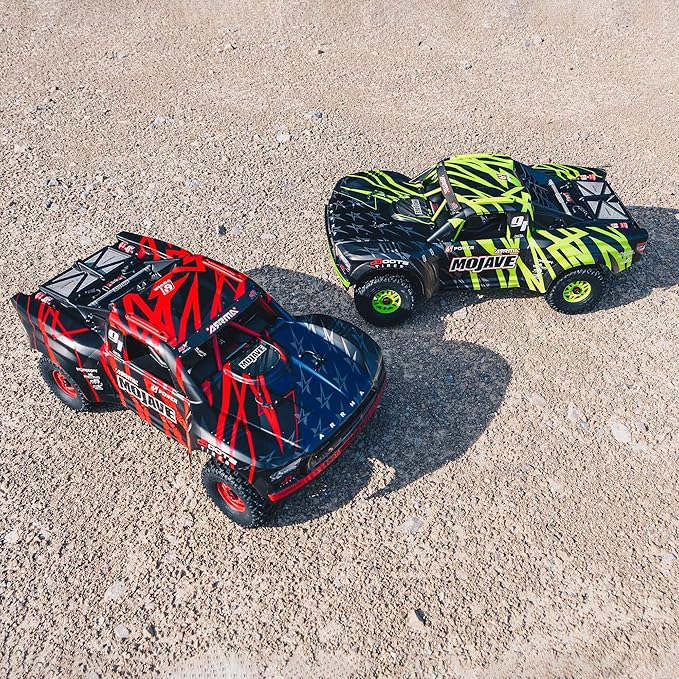 ARRMA RC Truck 1/7 Mojave 6S V2 4WD BLX Desert Truck with Spektrum Firma (Ready-to-Run) Red/Black ARA7604V2T2