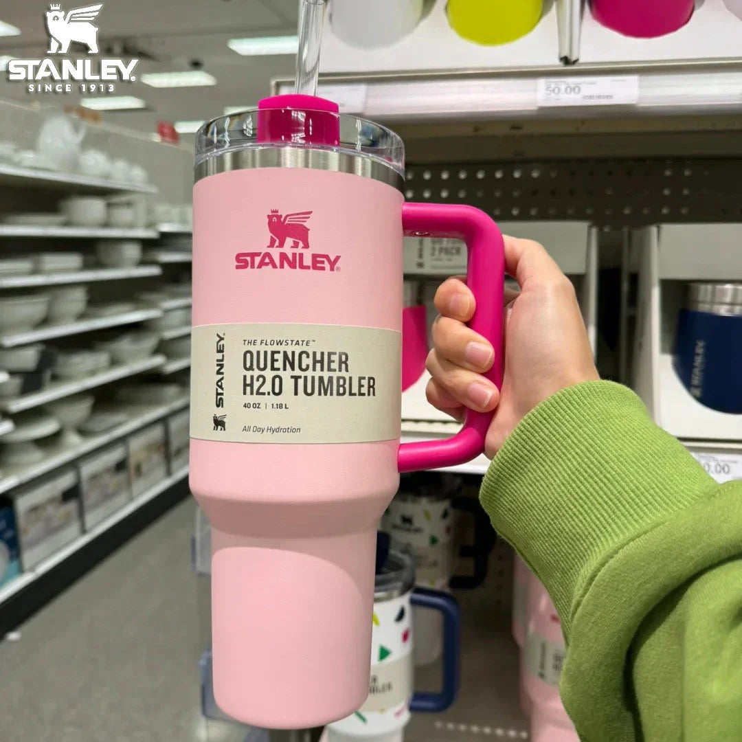 Black Stanley Quencher H2.0 Tumbler – 40 oz Travel Cup