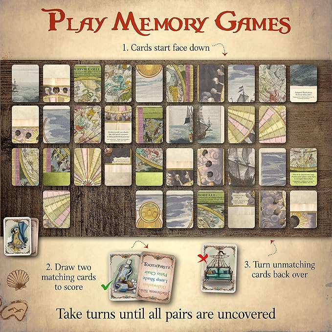 Word Treasures – Pirate Toys and Scavenger Hunt Games for Kids | Ages 4-8+ 1-4 players | Use for Sight Word Games a Treasure Hunt Memory Games or Puzzles for Kids Ages 4-8 | A Replayable Adventure!